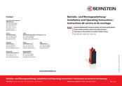 BERNSTEIN SGS Série Instructions De Service Et De Montage