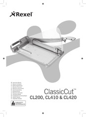 Rexel ClassicCut CL420 Manuel D'utilisation