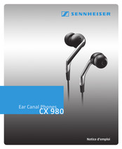 Sennheiser CX 980 Notice D'emploi