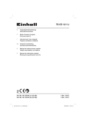 EINHELL TE-CD 12/1 Li Mode D'emploi D'origine