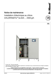 ProMinent CHLORINSITU lla 625 Série Notice Technique