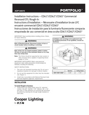 Eaton Cooper Lighting PORTFOLIO CD61 Série Instructions D'installation