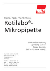 Carl Roth Rotilabo Mode D'emploi