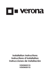 Verona VEBIEM301SS Instructions D'installation