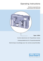 Burkert 1094 Instructions De Service