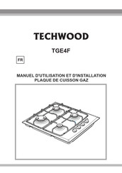 TECHWOOD TGE4F Manuel D'utilisation Et D'installation