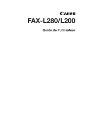 Canon FAX-L280 Guide De L'utilisateur