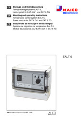 Maico EALT 6 Instructions De Montage Et Mode D'emploi