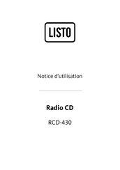 Listo RDO-114 Notice D'utilisation