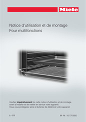 Miele H2661-1 BPIN Notice D'utilisation Et De Montage