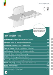 Pressalit CT 4000 Manuel D'utilisation Et D'entretien