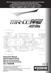 Kyosho MINI-Z Racer MR-03EVO Manuel D'instructions