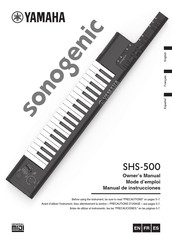 Yamaha sonogenic SHS-500 Mode D'emploi