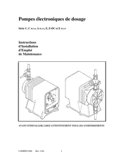 Pulsafeeder A PLUS Série Instructions D'installation