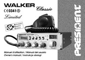 PRESIDENT WALKER Classic Manuel D'utilisation