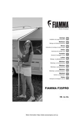 Fiamma 06458C01R Instructions De Montage Et Mode D'emploi