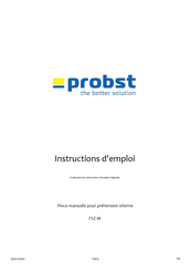 probst FSZ-M Instructions D'emploi