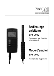 Elbro EFT 2040 Mode D'emploi