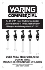 Waring Commercial BIG STIX WSB60 Guide D'utilisation