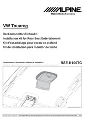 Alpine RSE-K100TG Instructions De Montage