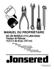 Jonsered JNA1542A Manuel Du Propriétaire