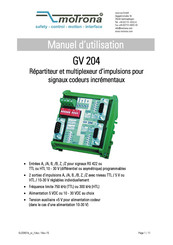 Motrona GV 204 Manuel D'utilisation