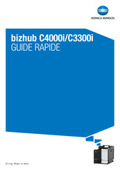 Konica Minolta bizhub C3300i Guide Rapide