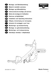 Westfalia Automotive 343 033 Notice De Montage Et D'utilisation