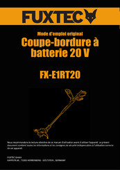 FUXTEC FX-E1RT20 Mode D'emploi Original