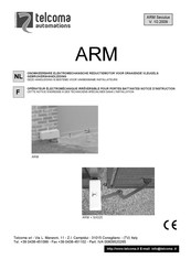 Telcoma Automations ARM SX 020 Notice D'instruction