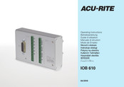 ACU-RITE IOB 610 Guide D'utilisation