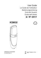 Shure KSM32 Guide De L'utilisateur