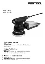 Festool ETS 125 Q Guide D'utilisation