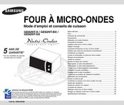 Samsung Nutri-Ondes GE82NT-BX Mode D'emploi Et Conseils De Cuisson