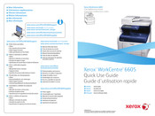 Xerox WorkCentre 6605 Guide D'utilisation Rapide