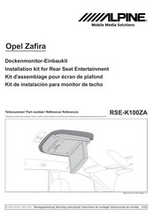 Alpine RSE-K100ZA Instructions De Montage