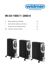 widmer Wi-Oil 2000-9 Mode D'emploi