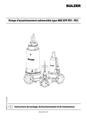 Sulzer ABS XFP PE1 Instructions De Montage, De Fonctionnement Et De Maintenance