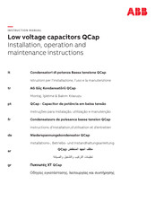 ABB QCap Série Instructions D'installation, D'utilisation Et D'entretien