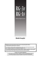 Roland RG-1F Mode D'emploi