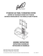 Bell'O FP-8501HG Instructions D'assemblage