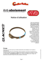 Lacme Collier Reflex Anti-aboiement Elite Notice D'utilisation