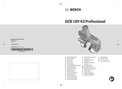 Bosch GCB 18V-63 Professional Notice Originale