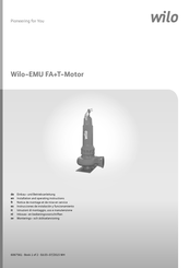 Wilo EMU FA+T-Motor Notice De Montage Et De Mise En Service