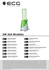 ECG SM 364 Mix&Go Mode D'emploi