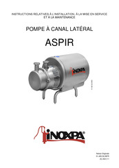 iNOXPA ASPIR A-50 Notice Originale