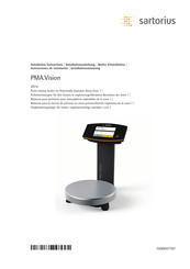 Sartorius PMA.Vision VIS1X Notice D'installation