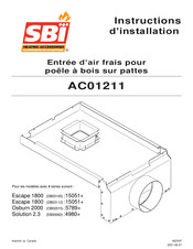 SBI AC01211 Instructions D'installation