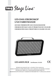 Stage Line electronic LED-600DX /RGB Mode D'emploi