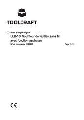 TOOLCRAFT 2149351 Mode D'emploi Original